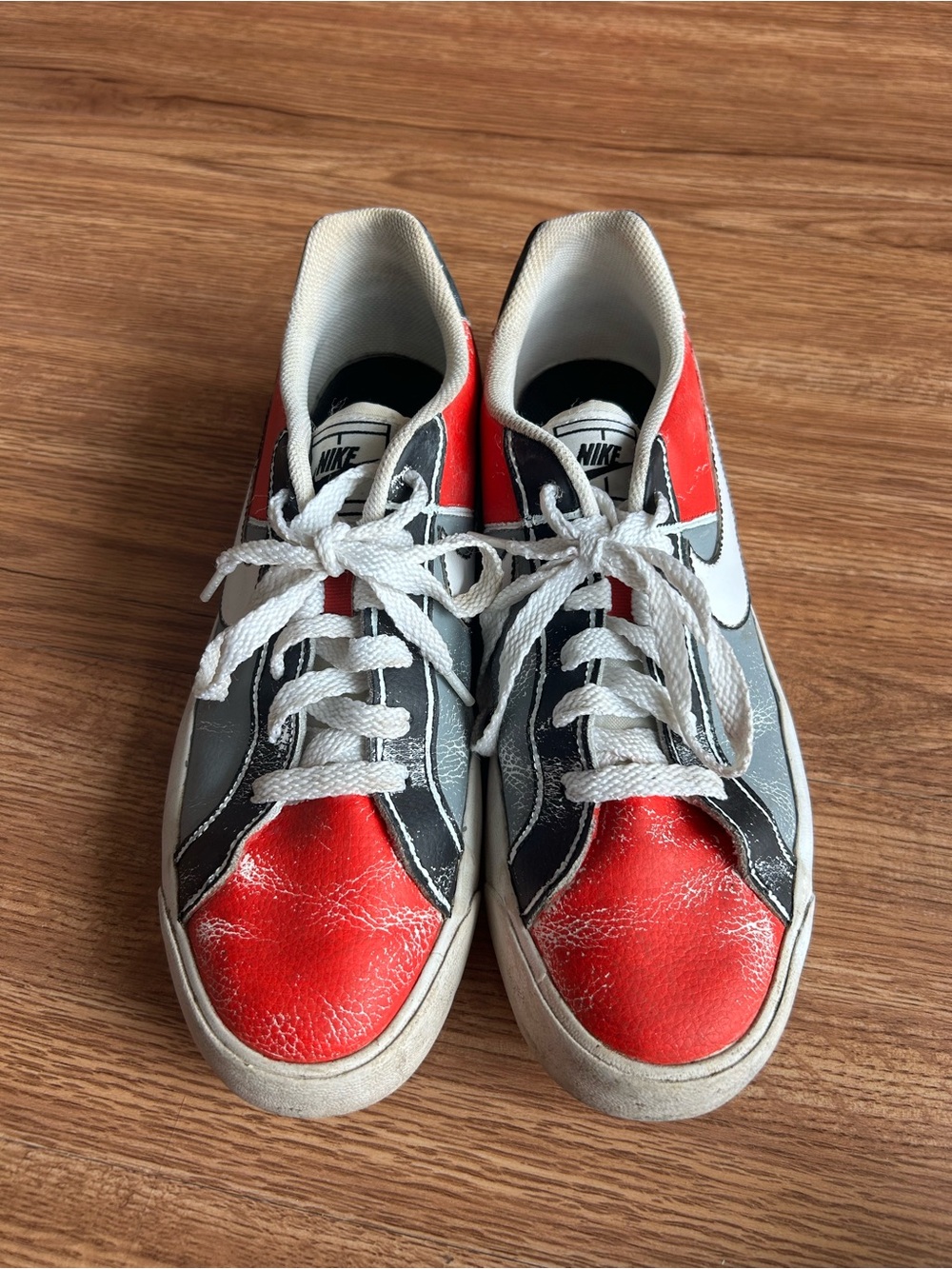 Painted Nike Low-Top Sneakers